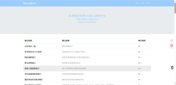 图片[1]-智云全能 API 接口源码下载 – 100 + 全开源本地化接口系统